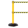 Queue Solutions WeatherMaster Twin 250, Yellow, 11' Yellow/Black OUT OF SERVICE Belt WMRTwin250Y-YBO110